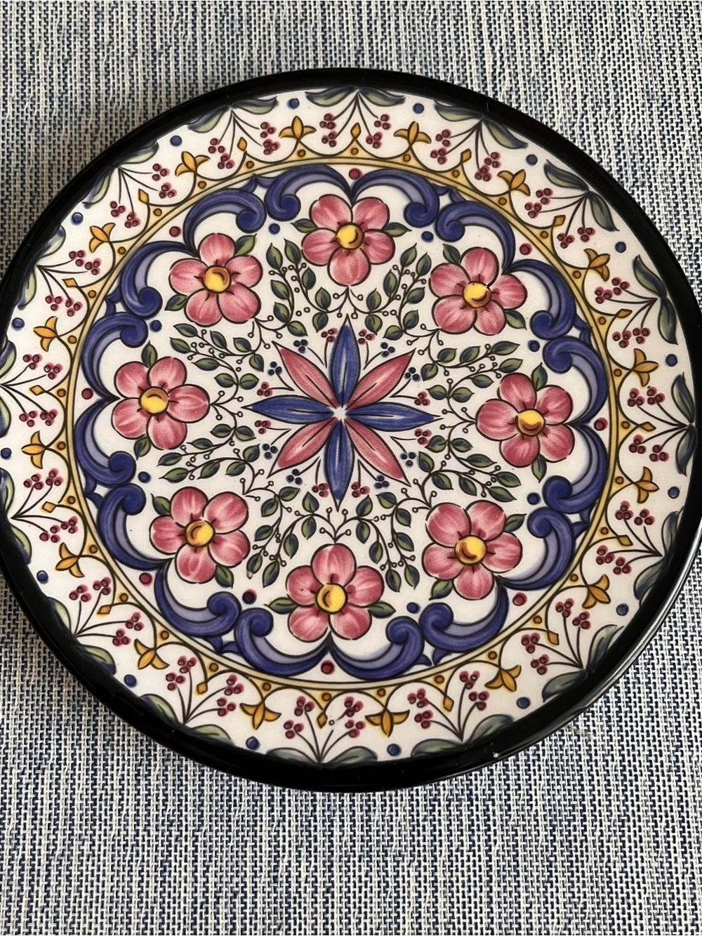MG Ceramics Spain Mini decorative Art Plate 4 3/4”